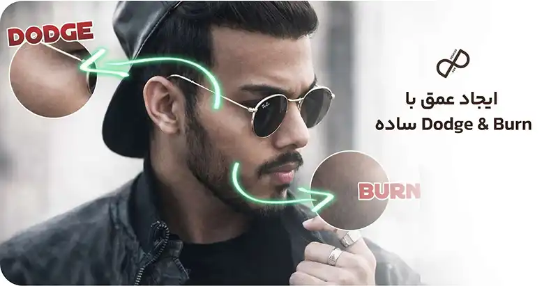  ایجاد عمق با Dodge & Burn ساده